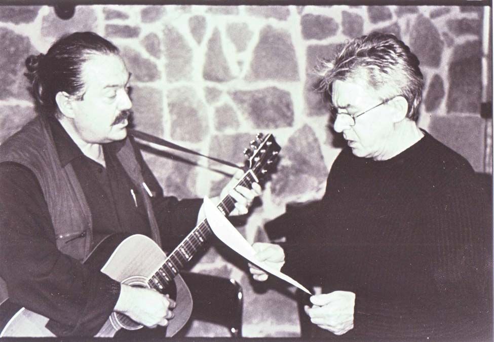 Novák János  és Cseh Tamás<br>Fotó: Mandiner-archív