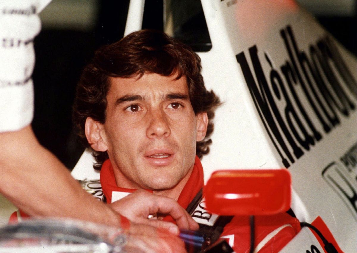 A képen: Az ikon, Ayrton Senna, akihez mindkenki hasonlítani szeretne. Fotó: MTI/EPA