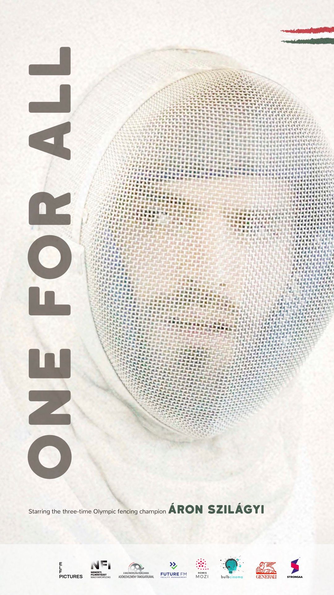 A képen: Muhi András Pires: Egy mindenkiért című filjének angol nyelvű plakátja. Fotó: Az alkotoktól