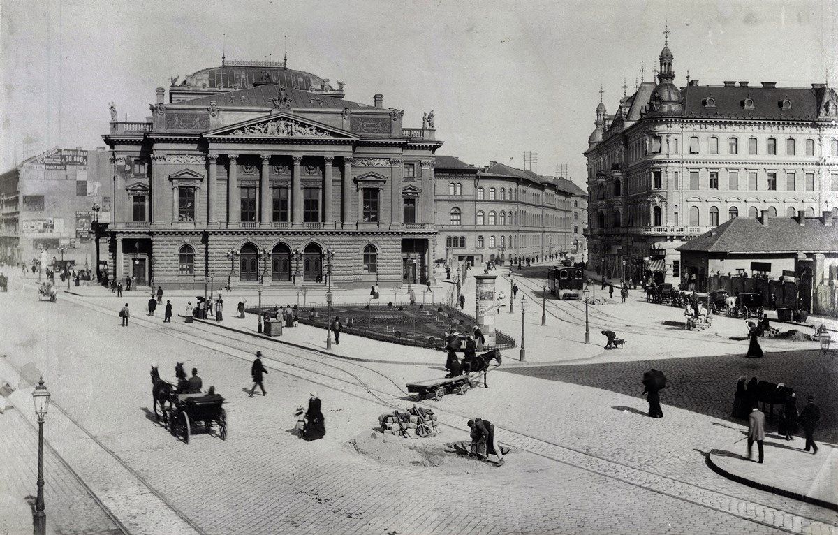 A Blaha Lujza tér 1893-ban (Fortepan / Budapest Főváros Levéltára / Klösz György fényképei)