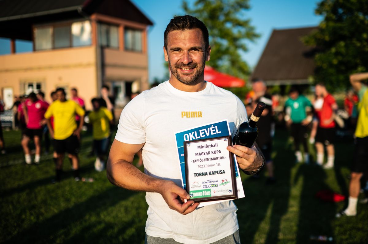 A tápiószentmártoni torna legjobb kapusa, Szacskó László / Fotó: Ladóczki Balázs - Origo
