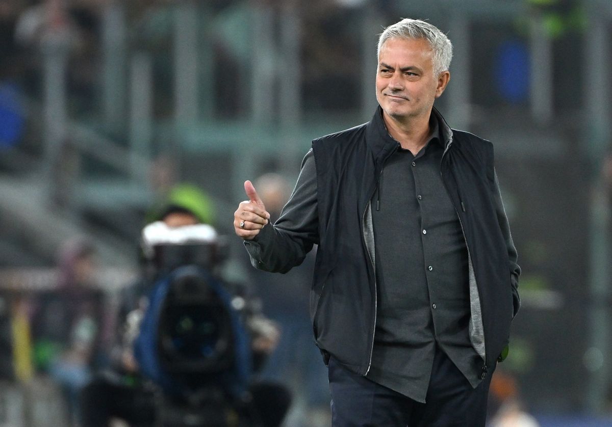 José Mourinho az Európa-konferencialiga után az EL-t is megnyeri az AS Romával? Fotó: MTI/EPA/ANSA Ettore FerrariI/
