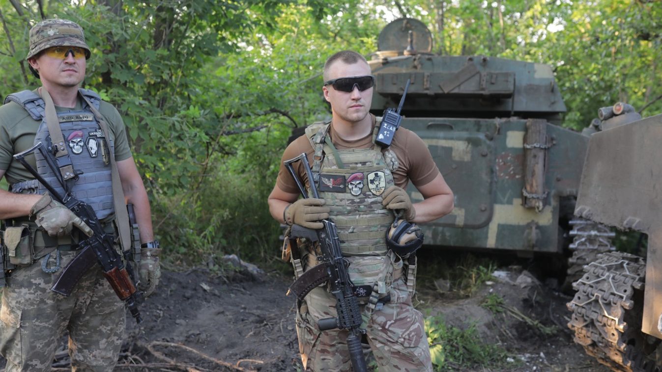 81st Airmobile Brigade of Ukraine army near Donbas front