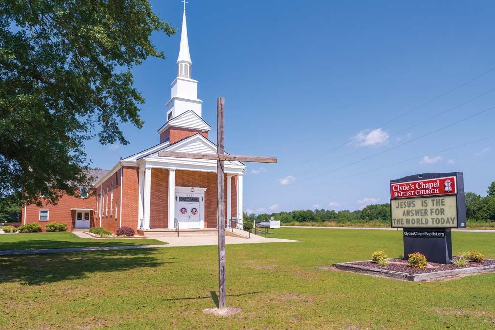 Wendell,,North,Carolina,Usa-06,27,2023:,Clyde's,Chapel,Baptist,Church