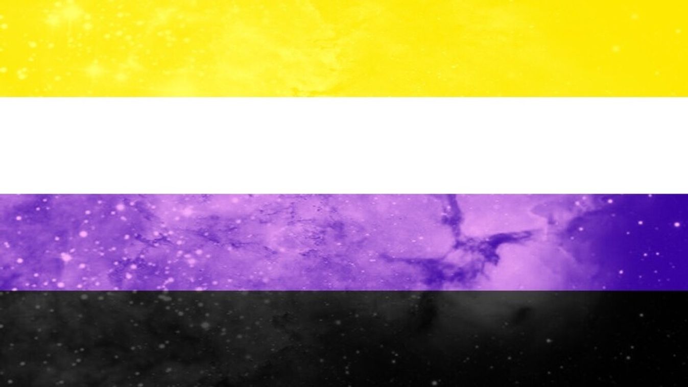 Nem bináris LMBTQ zászló