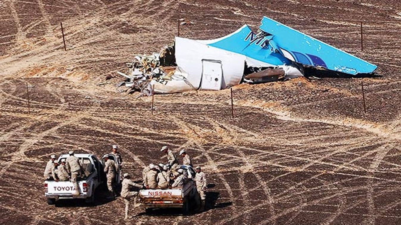 Russian Airbus A321 passenger airliner crash site in Egypt