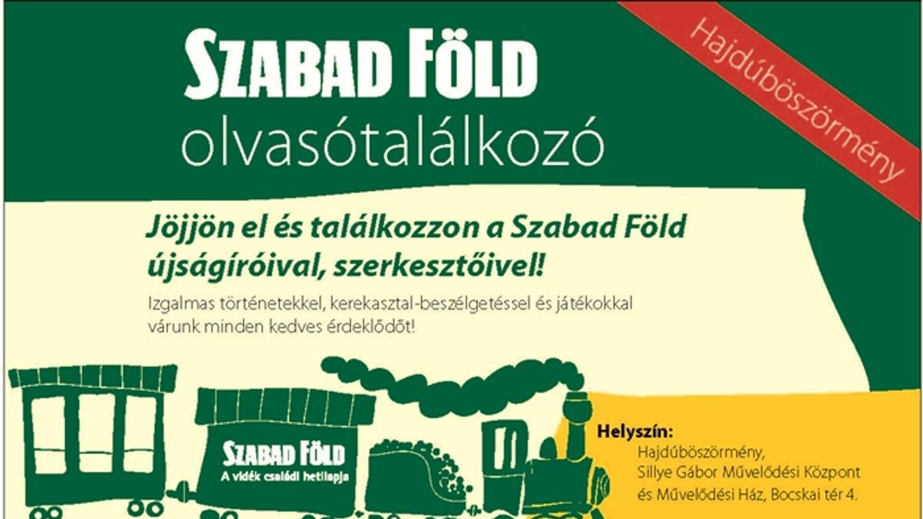 Március 19-én: Szabad Föld-est - Olyan települést választottunk, ahol különösen sokan szeretik lapunkat