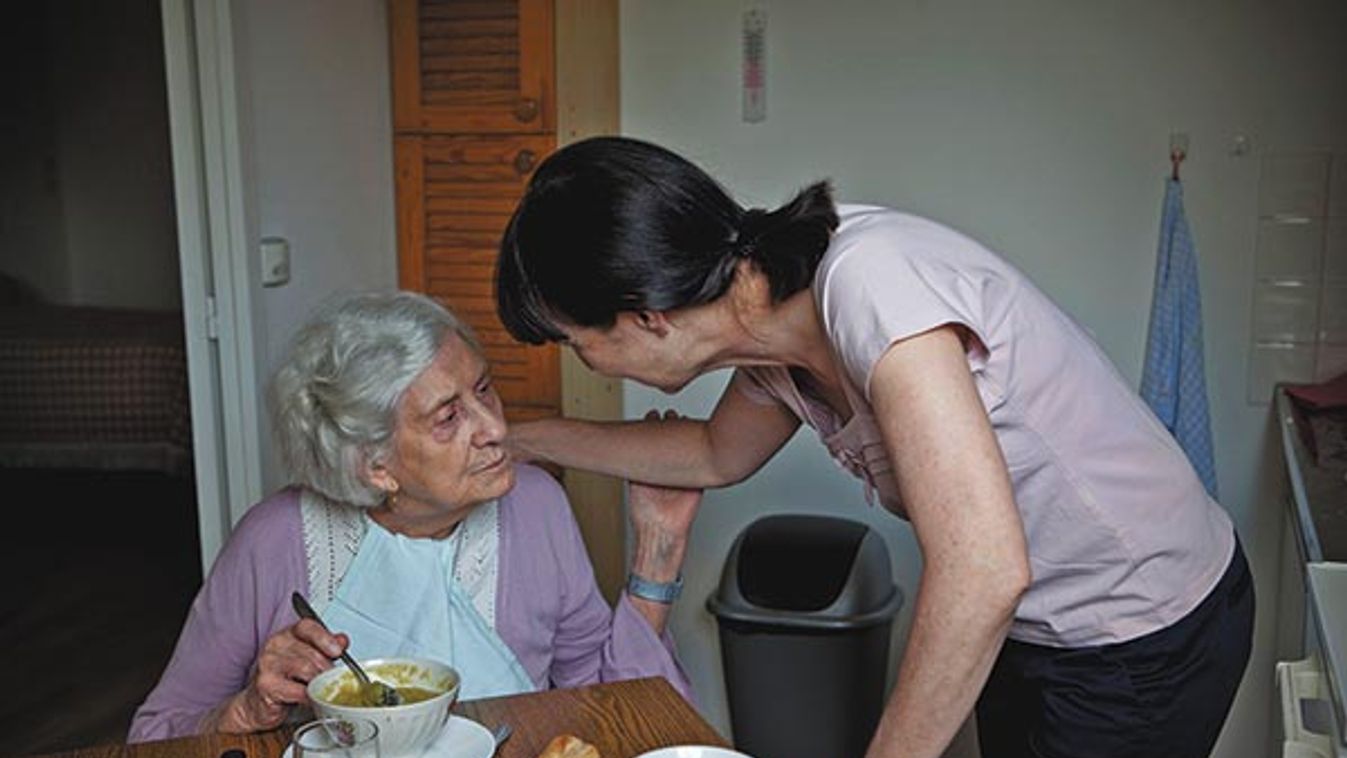 ELDERLY PERSON EATING