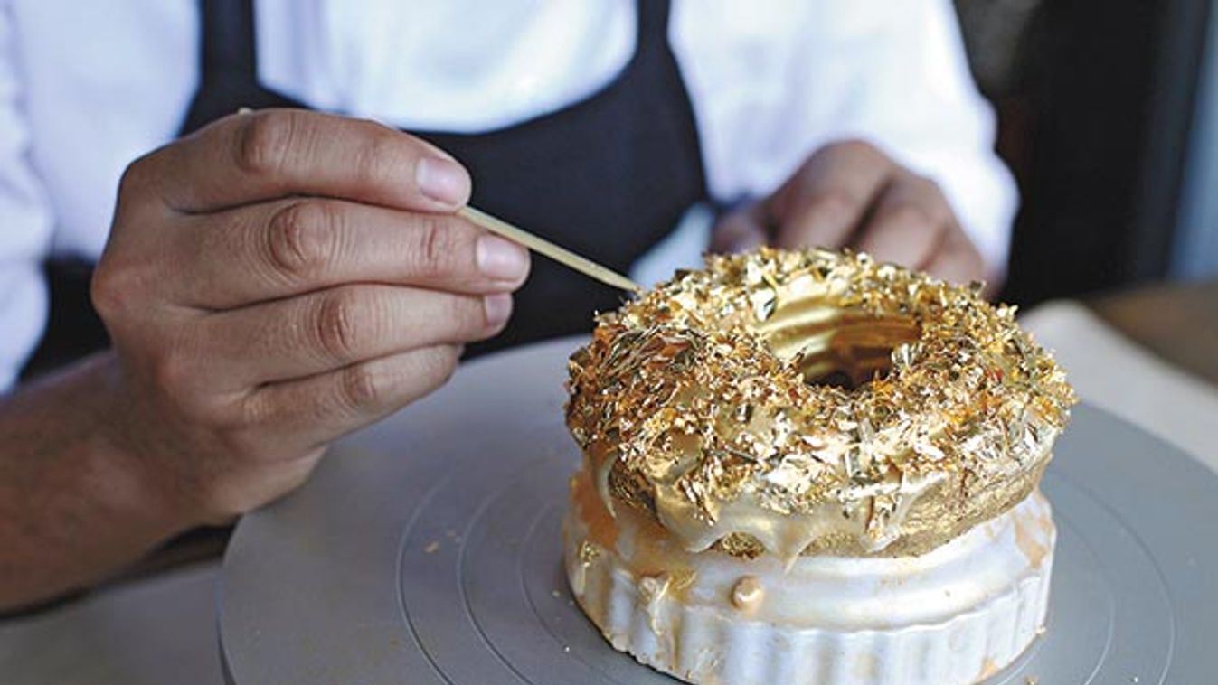 $100 Luxury Donut Made With Gold and Cristal Champagne