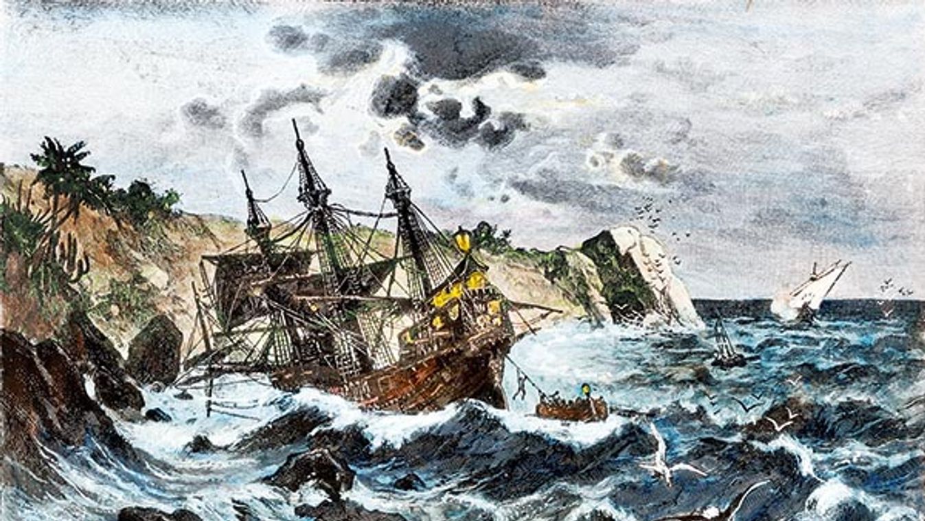 Wreck of Columbus's flagship Santa Maria