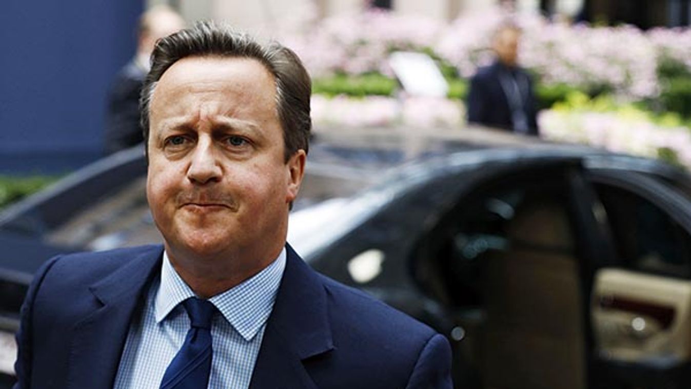 Britain's Prime Minister Cameron arrives at the EU Summit in Brussels