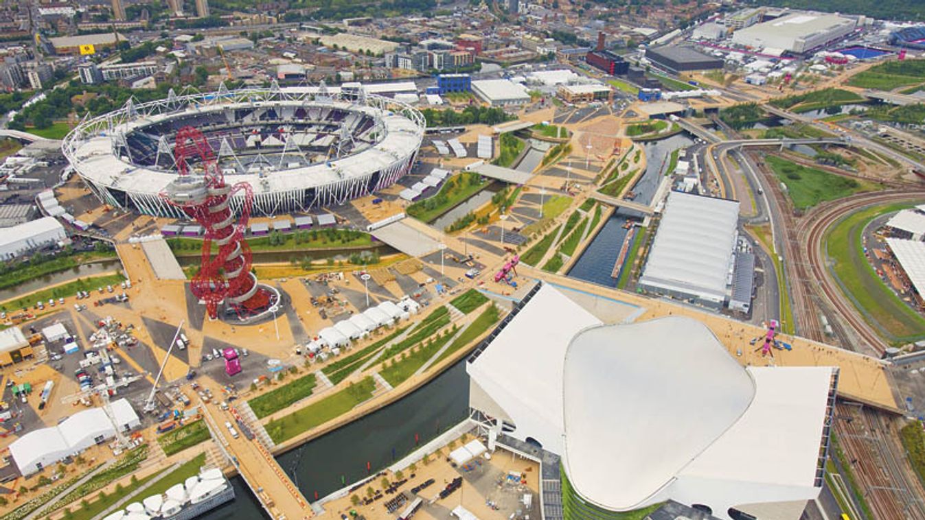 120705 Aerial shoot over Olympic Park