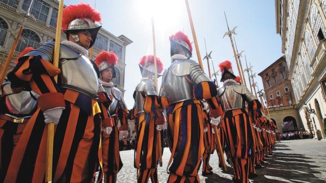 Swearing Of The New 30 Recruits Of The Pontificial Swiss Guard