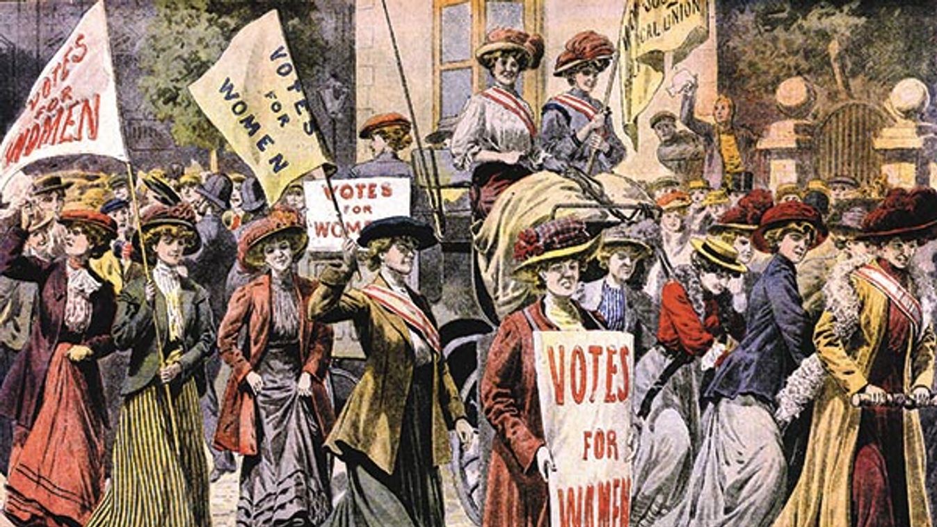 LONDRES - MANIFESTATION DE SUFFRAGETTES