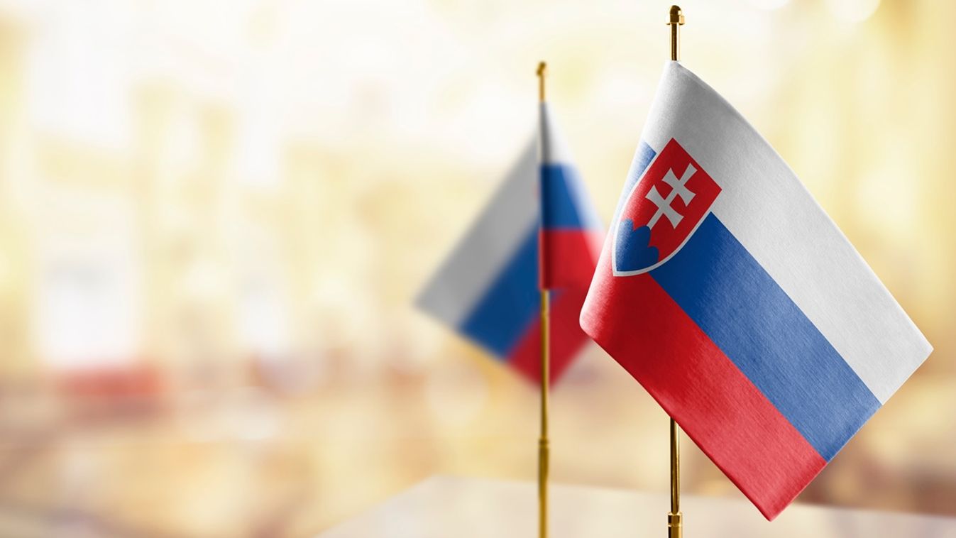 Small,Flags,Of,The,Slovakia,On,An,Abstract,Blurry,Background.