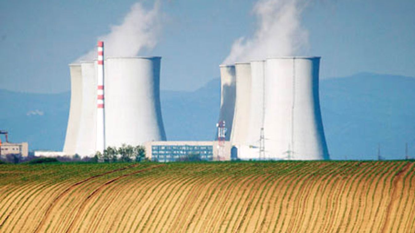 The cooling towers of a Slovak nuclear power plant are seen at Jaslovske Bohunice in western Slovakia