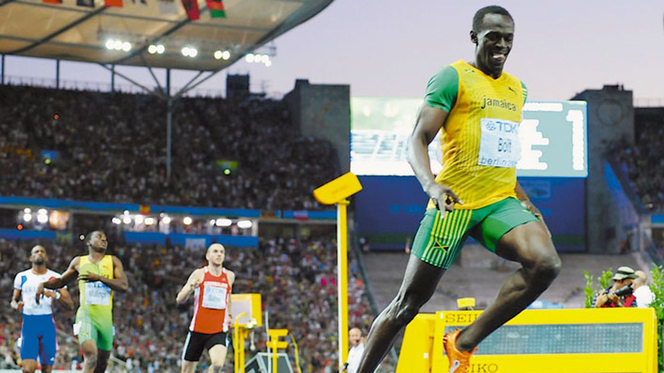 Jamaica's Usain Bolt wins the men's 200m