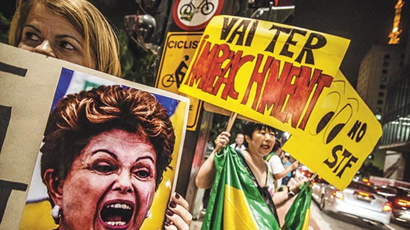 People Protest Against Dilma Rousseff