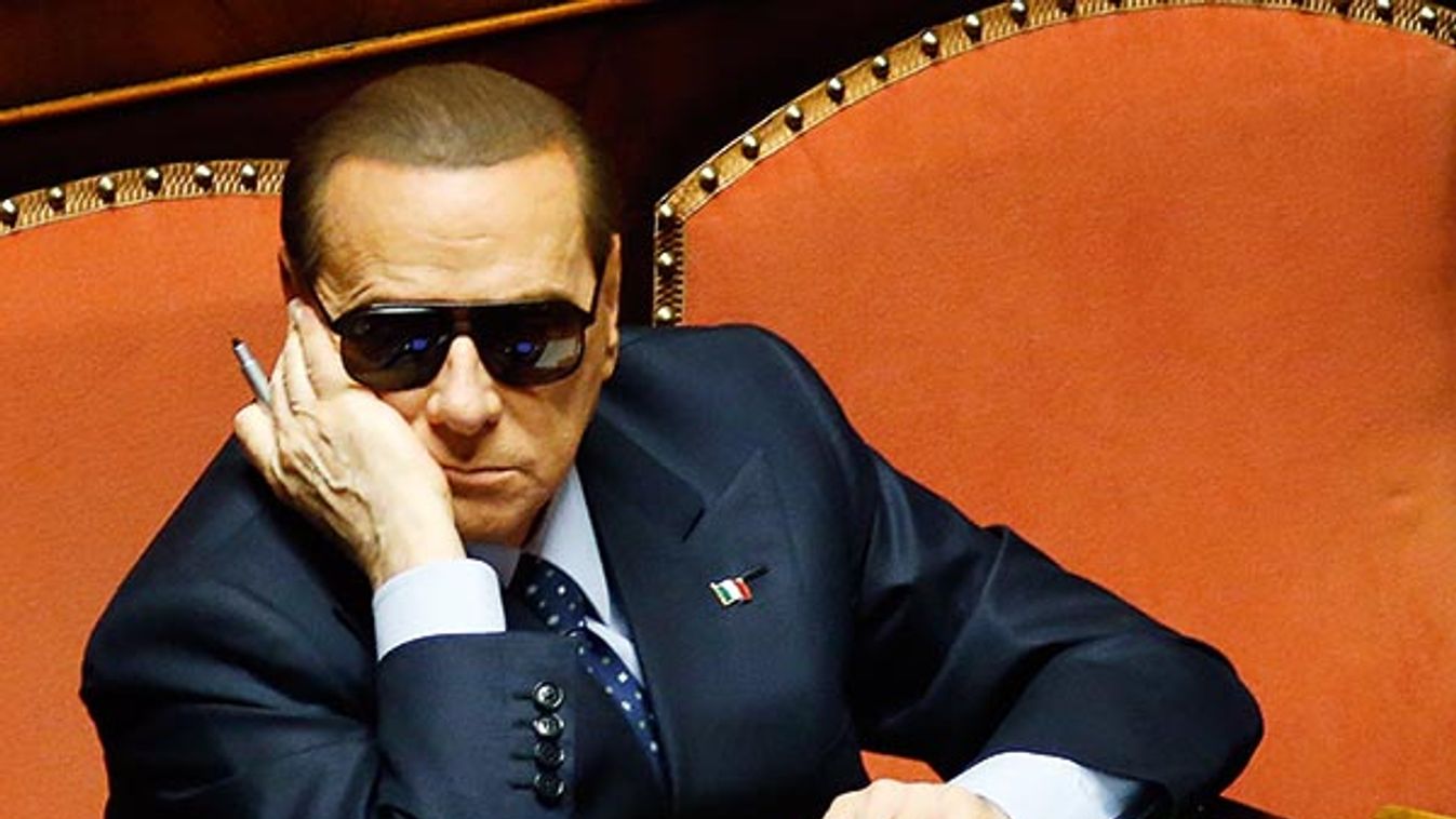 Italy's former prime minister Silvio Berlusconi attends a session at the Senate in Rome