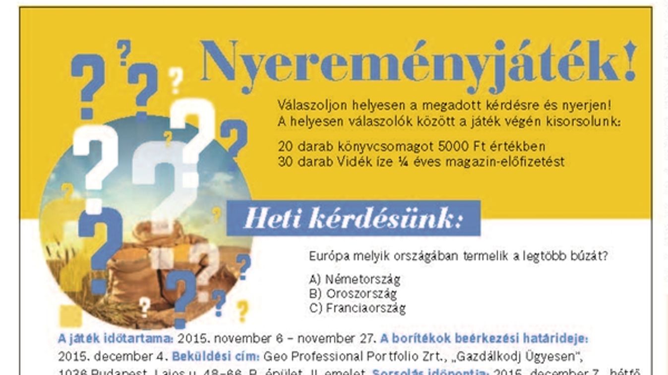 Nyereményjáték!