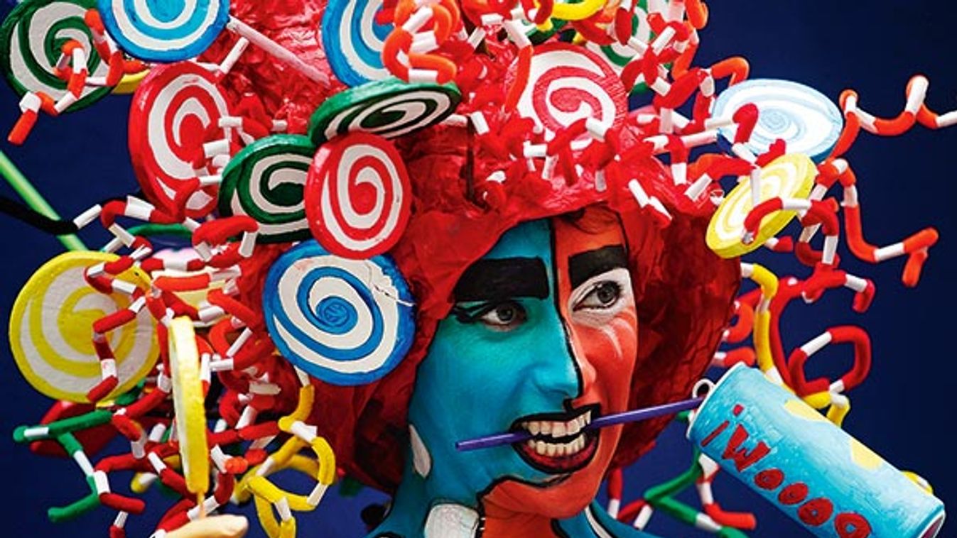 A model poses during the annual World Bodypainting Festival in Poertschach