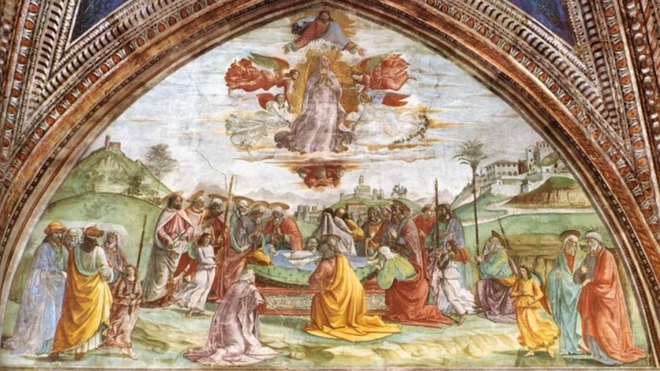 Domenico Ghirlandaio: Szűz Mária mennybevétele (1486–90)