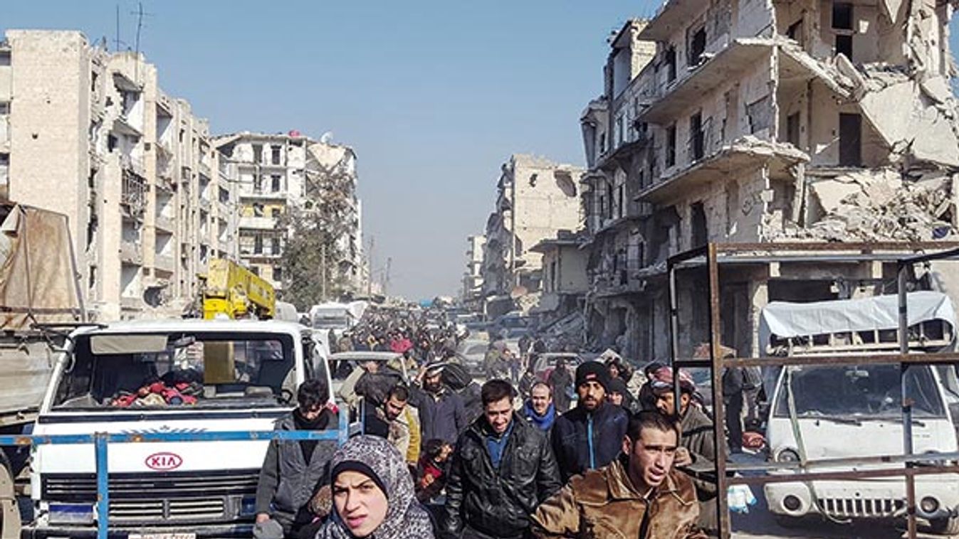 Evacuation of civilians in Aleppo