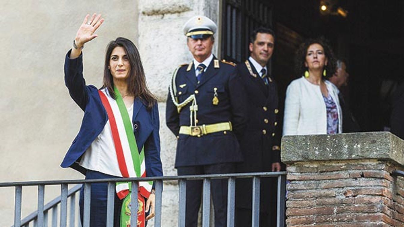 Insediamento di Virginia Raggi in Campidoglio