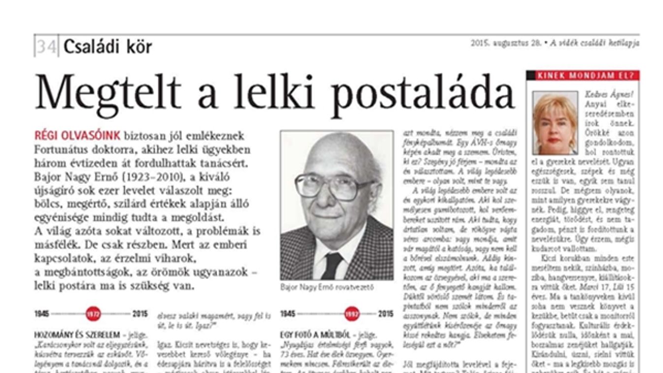 Családi kör - Megtelt a lelki postaláda