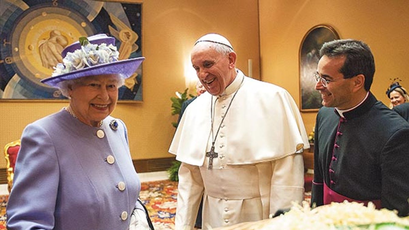 Pope Francis receives the Queen and Duke of England