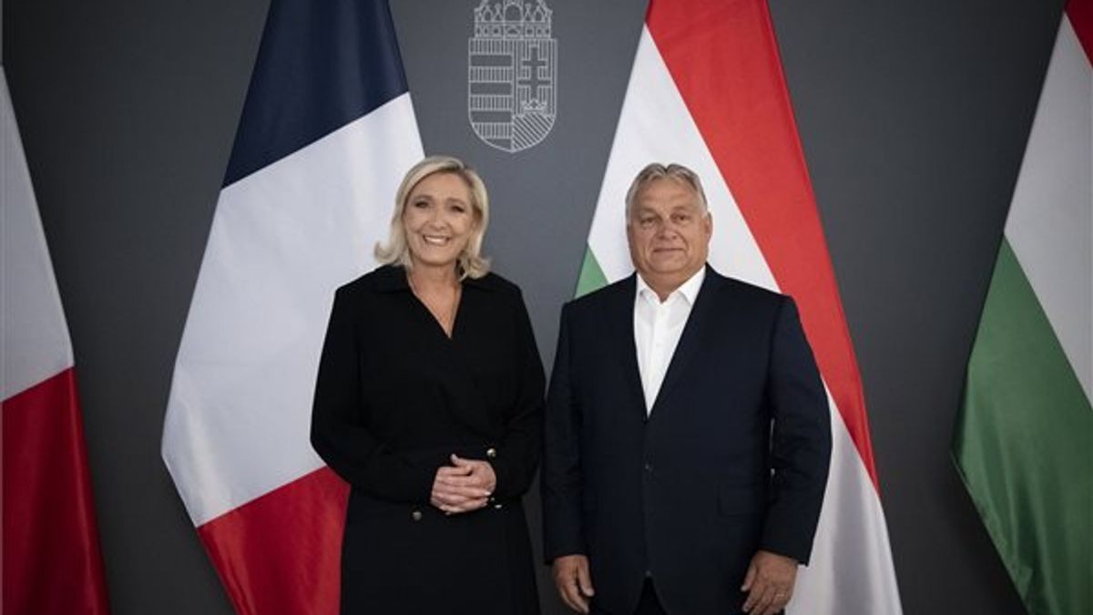 Budapesten fogadta Marine Le Pent Orbán Viktor
