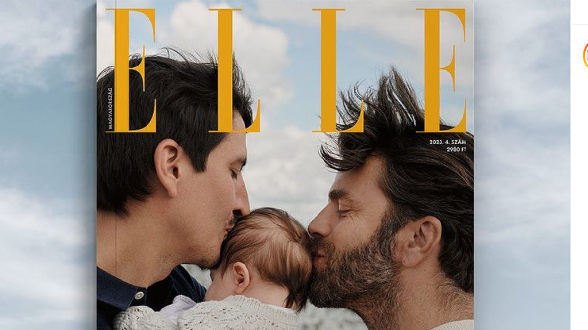 Két meleg férfi és egy kislány szerepel a magyarországi Elle magazain legújabb címlapján