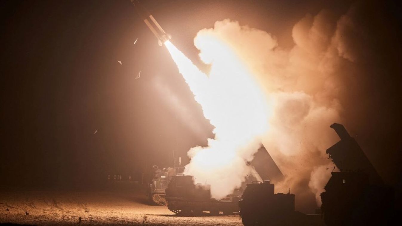 This handout photo taken on June 6, 2022 and released by South Korea's Joint Chiefs of Staff via Yonhap news agency in Seoul shows the Army Tactical Missile System (ATACMS) firing a missile from an undisclosed location on South Korea's east coast during a South Korea-US joint live-fire exercise aimed to counter North Korea’s missile test. 