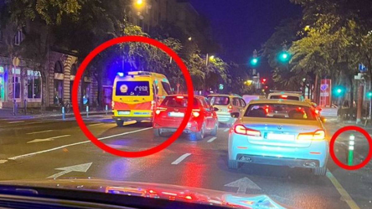 Karácsony Gergely miatt a mentőautók a szembesávban kénytelenek haladni (FOTÓ)