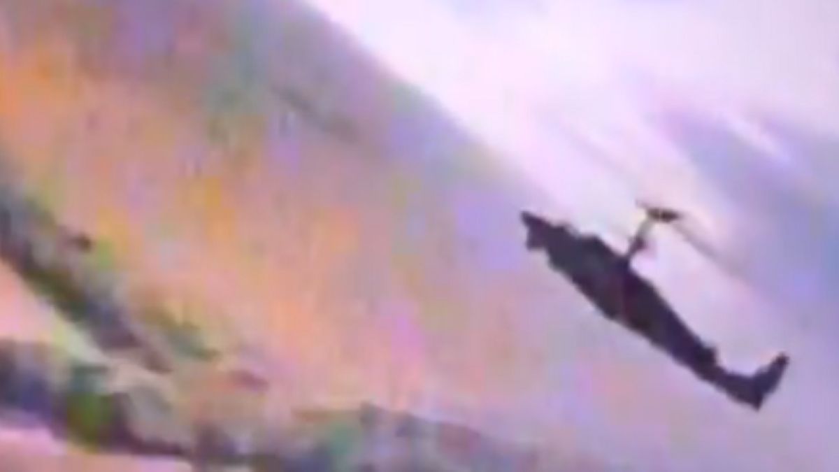 Üldözőbe vette Oroszország legendás helikopterét egy ukrán drón (videó)