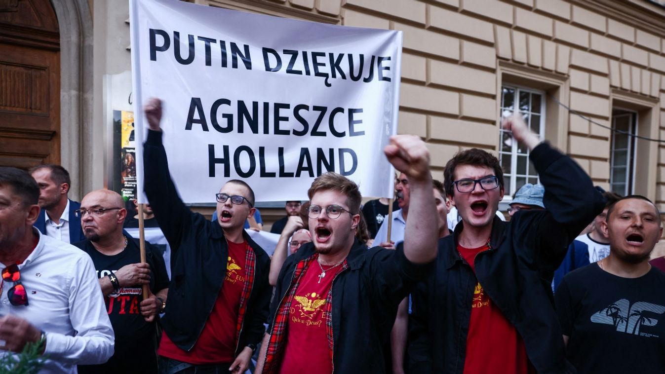 Protest Against Agnieszka Holland Refugee Drama