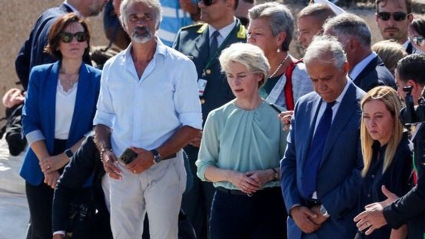 EU chief Ursula von der Leyen visits Lampedusa