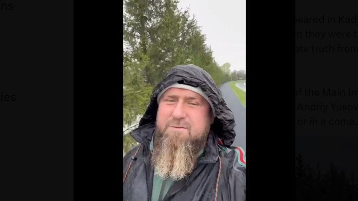 Az ukránok szerint kómában fekvő Kadirov videóban üzeni, hogy jól van