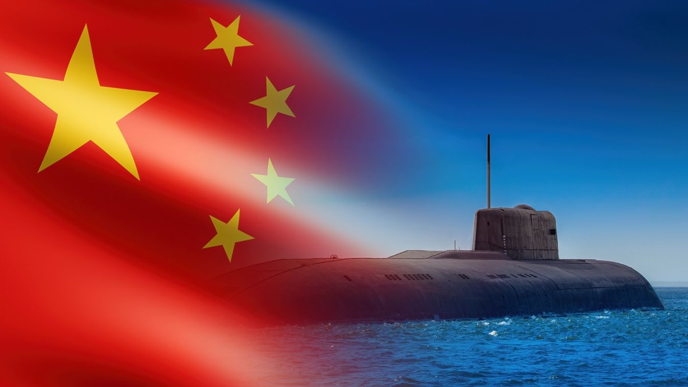 Chinese,Navy.,Flag,Of,People's,Republic,Of,China.,Large,Submarine