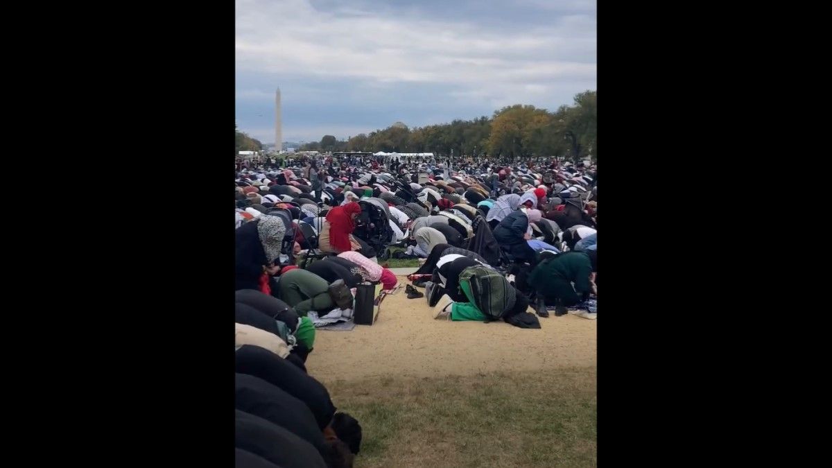 Washingtonban is ezrek imádkoztak Palesztina mellett (VIDEÓ)