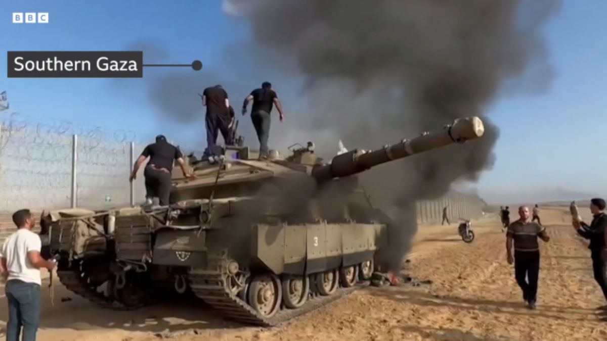 A palesztinok megszereztek egy izraeli tankot (VIDEÓ)