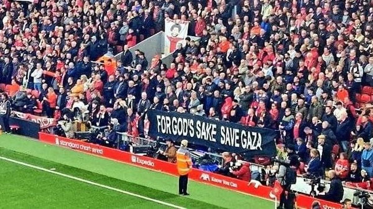 „Mentsük meg Gázát” – üzenték a Liverpool szurkolói a városi derbin