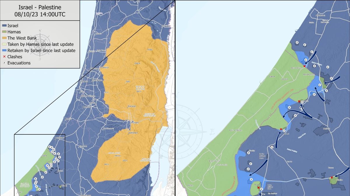 Térképen mutatjuk az izraeli háború legfrissebb fejleményeit