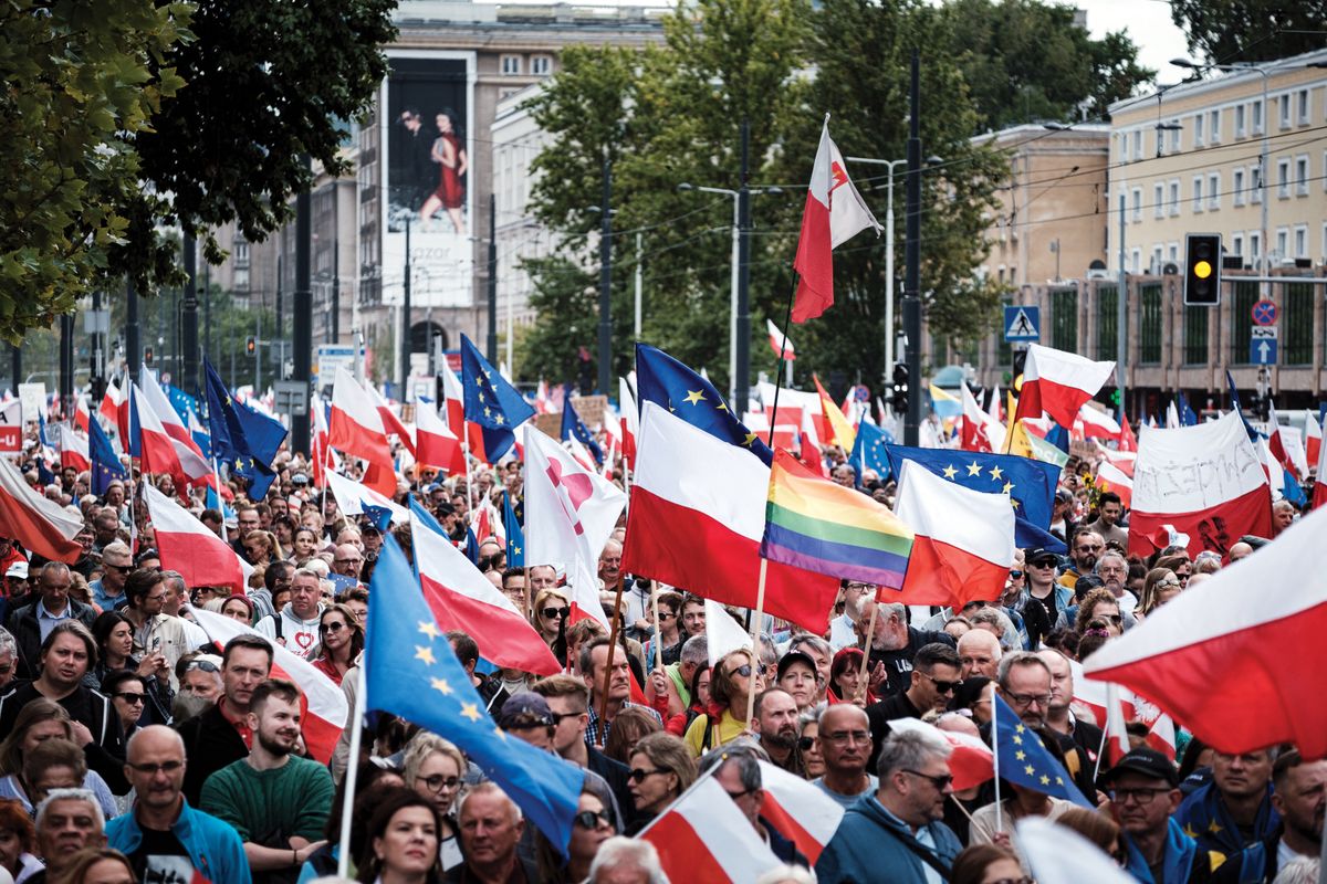 &quot;March Of Million Hearts&quot; - Donald Tusk's Pro-democratic Rally In Warsaw