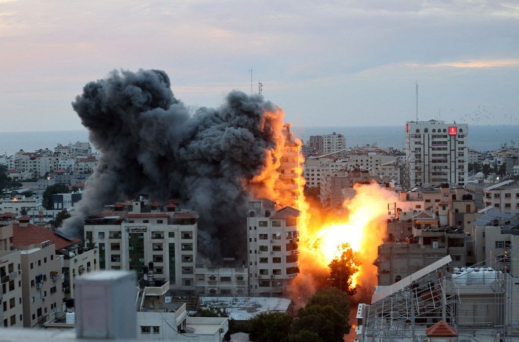 Israeli air forces target in residential area in Gaza