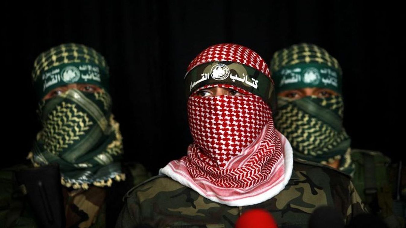 Joe Biden és kormánya számára is váratlan volt a nagy békecsinálás után a Hamász terrorakciója - képünkön néhány terrorista