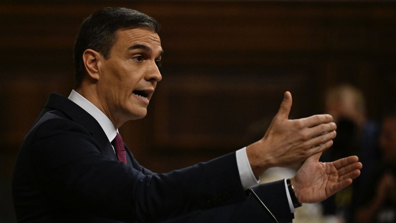 Spanish Prime Minister Pedro Sanchez attends parliamentary debate in Madrid