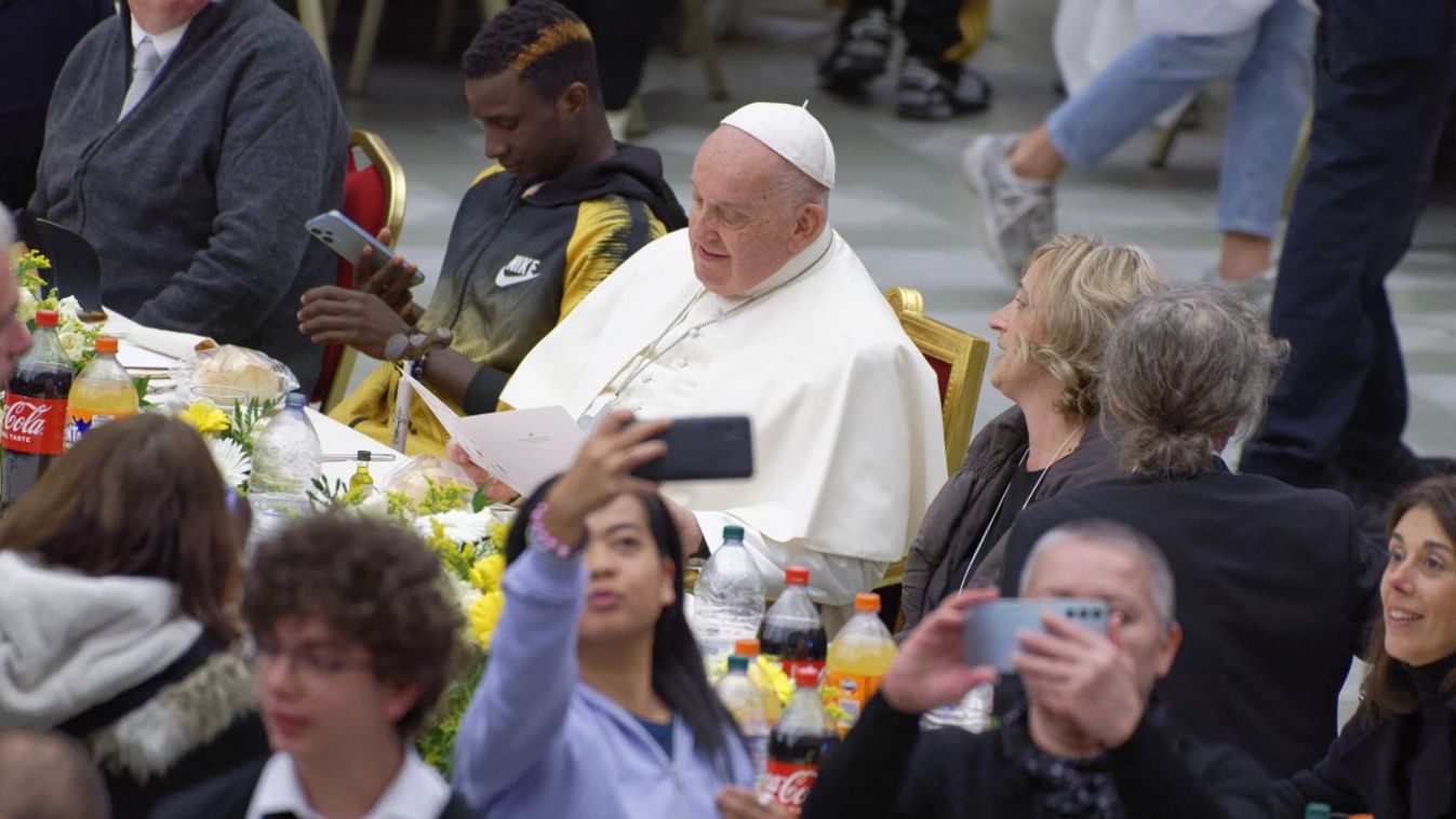 A pápa ezer szegényt és hajléktalant fogad a szegények világnapján
