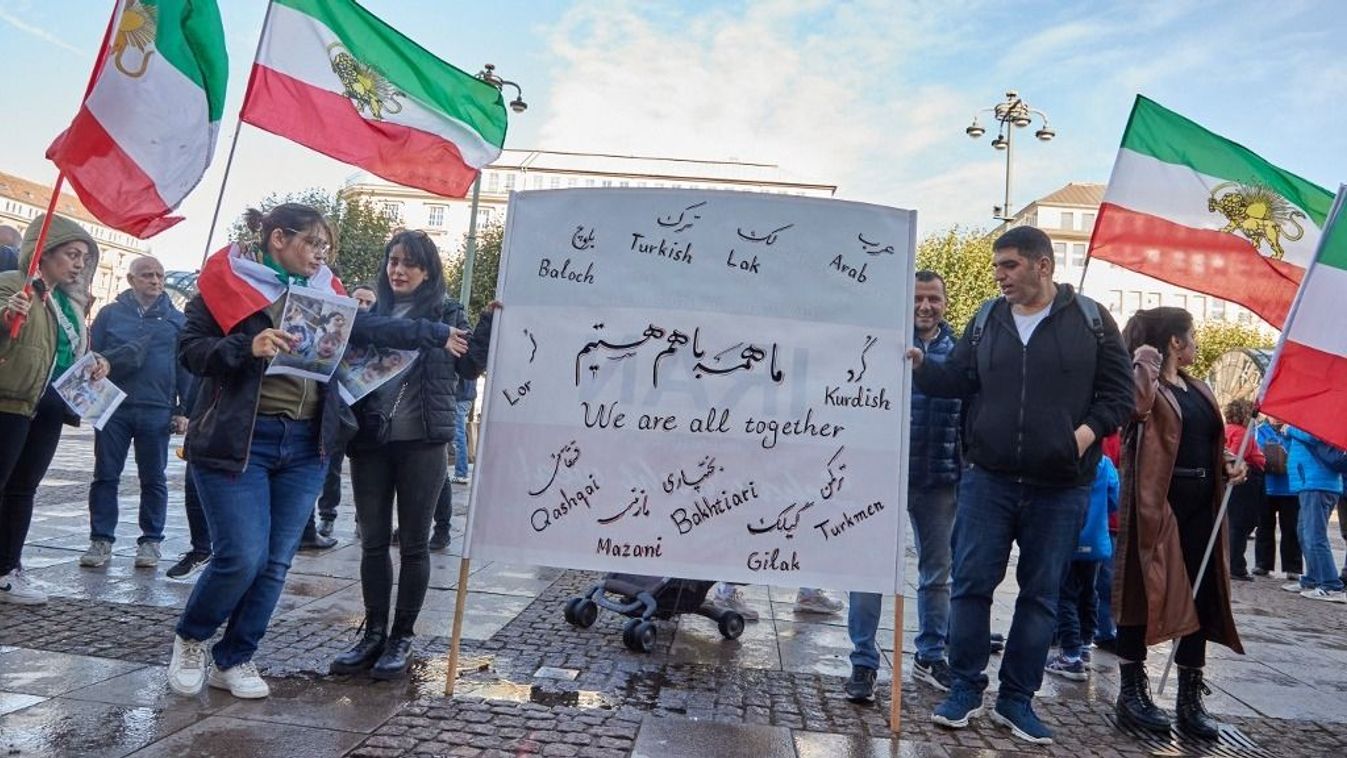 Middle East conflict - protest against Iranian regime