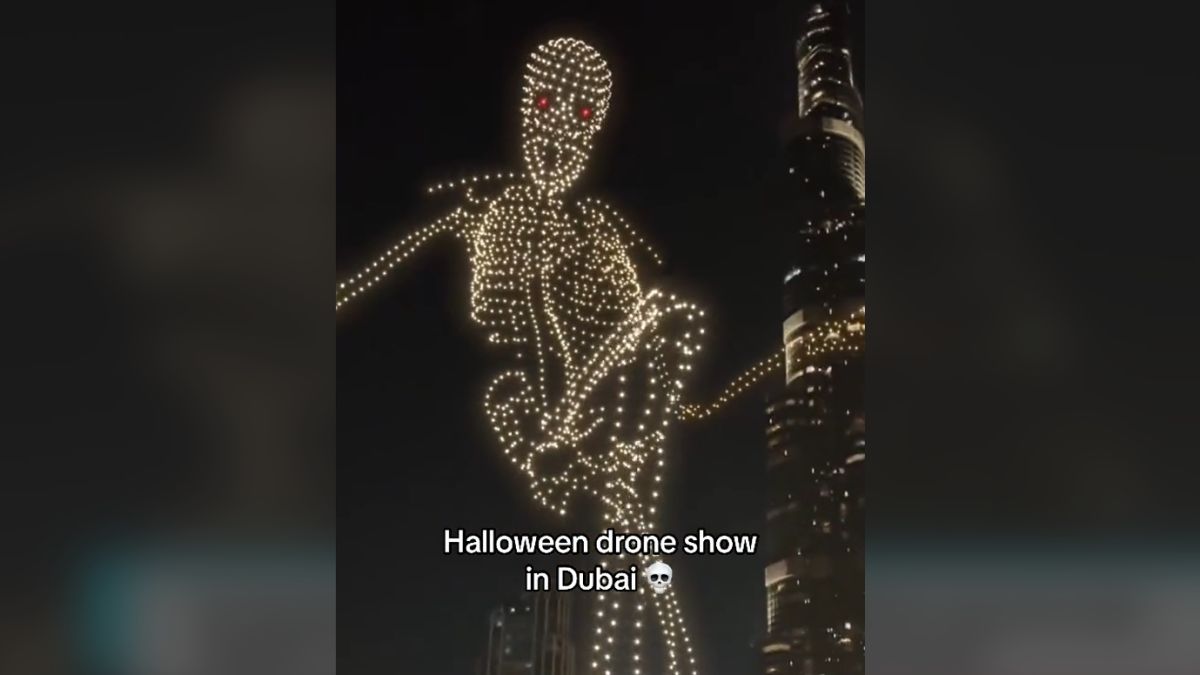 Elképesztő drónshowval ünnepelték a halloweent Dubaiban (VIDEÓ)